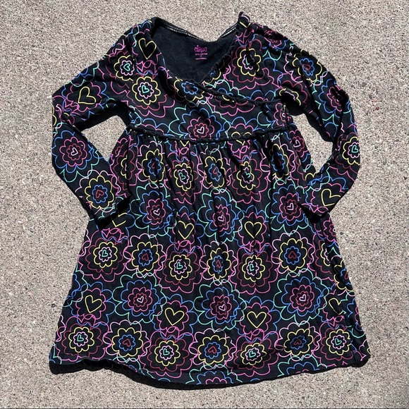 Circo 5T empire waist floral long sleeve dress - Picture 1 of 3